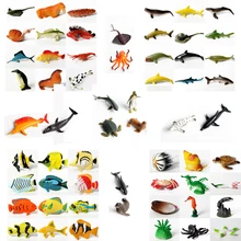 Underwater Deep Sea Creatures Tropical fish,Shark Animal Action Figures Sea Creatures Educational Toys for Kids-Assorted Styles