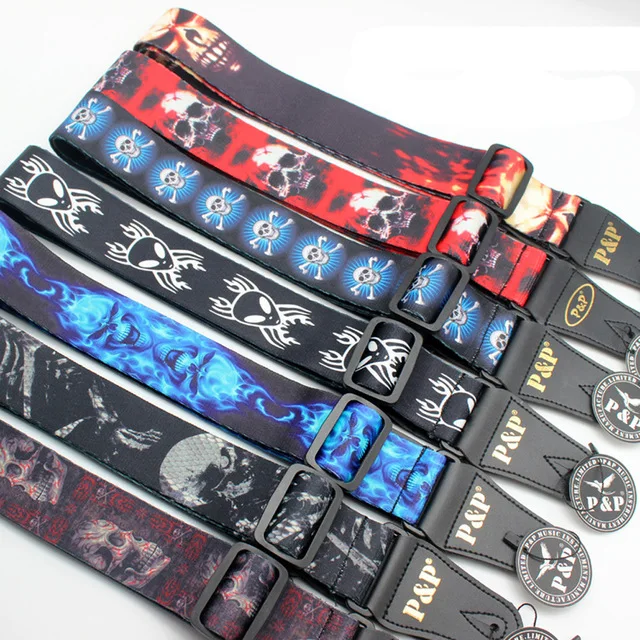 Printed Rock Burn Skull Acoustic Electric Guitar Strap Multi-Pattern Ajustable Strap PU Leather Ends
Printed Rock Burn Skull Acoustic Electric Guitar Strap Multi-Pattern Ajustable Strap PU Leather Ends