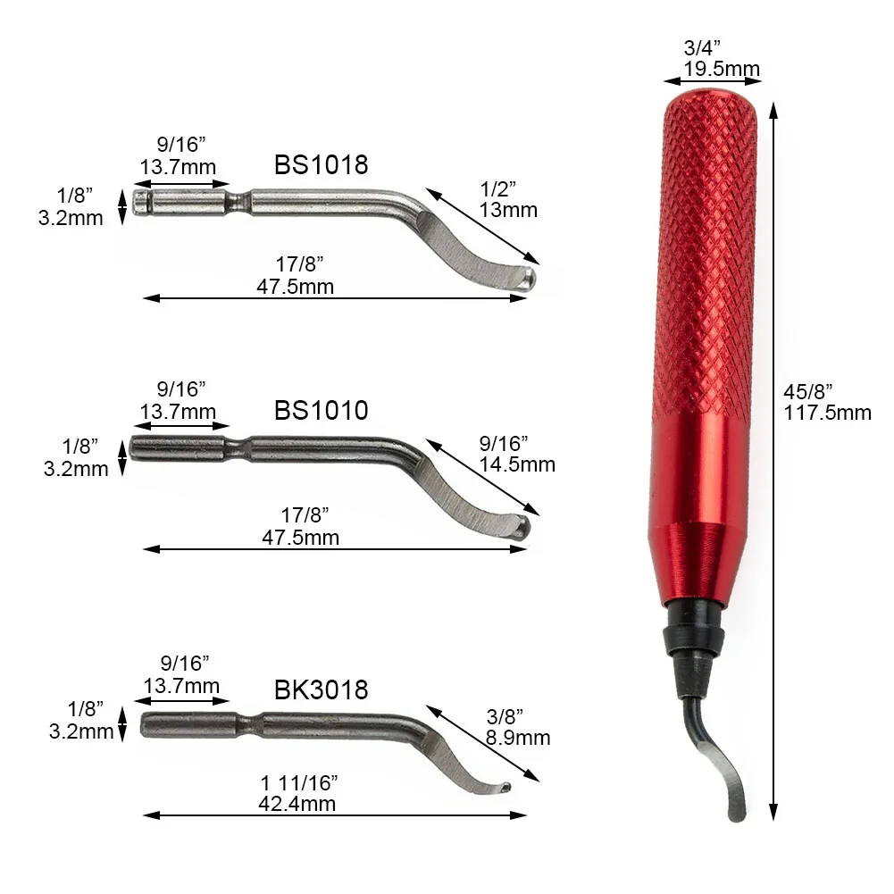 Deburring Tool With 10 High-Speed Steel Rotary Burr Removal Blades & Cutter Pen For Steel Aluminum Plastic Wood Tool Accessories
Deburring Tool With 10 High-Speed Steel Rotary Burr Removal Blades & Cutter Pen For Steel Aluminum Plastic Wood Tool Accessories