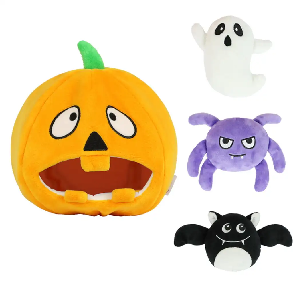 New Halloween Dog Squeaky Toy, 4PCS Hid and Seek Interactive Puzzle Chew Toys, Pumpkin Set
New Halloween Dog Squeaky Toy, 4PCS Hid and Seek Interactive Puzzle Chew Toys, Pumpkin Set