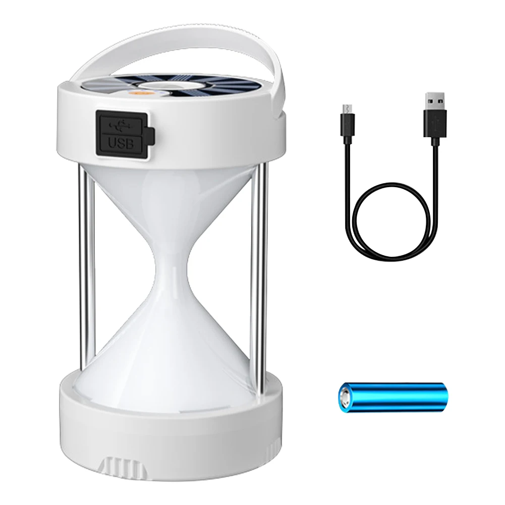 Outdoor Portable Hanging Solar Powered Flashlight With Handle Camping Lantern 4 Modes Night Fishing Tent Light Hourglass Shape
Outdoor Portable Hanging Solar Powered Flashlight With Handle Camping Lantern 4 Modes Night Fishing Tent Light Hourglass Shape