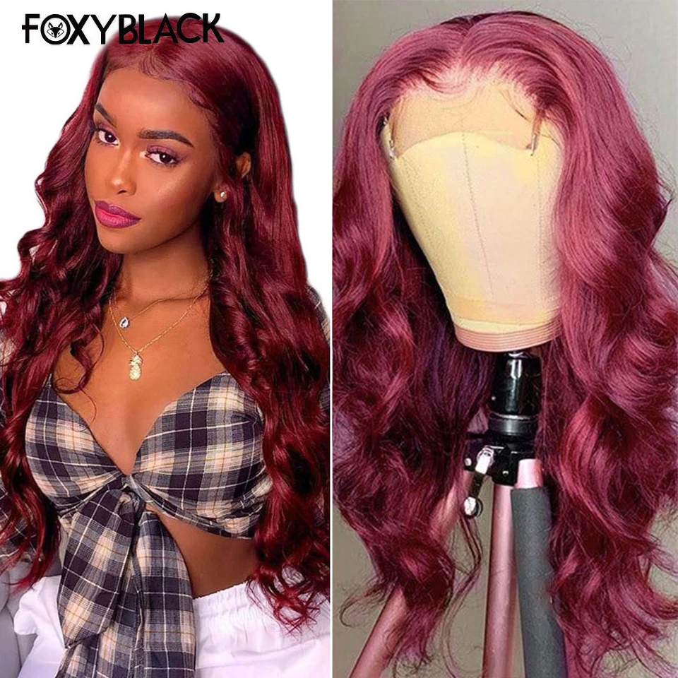 Burgundy 99J 4x4 Transparent Lace Closure Wig Body Wave Hair Brazilian Colored Human Hair Wigs 180 Density For Black Women
Burgundy 99J 4x4 Transparent Lace Closure Wig Body Wave Hair Brazilian Colored Human Hair Wigs 180 Density For Black Women