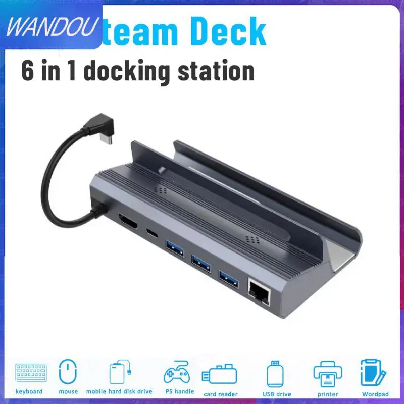 Aluminum Alloy Usb 3.0 Hub Portable High-speed 6-in-1 Steam Deck Hub 4k60hz Type-c Docking Station Office Accessories 100w
Aluminum Alloy Usb 3.0 Hub Portable High-speed 6-in-1 Steam Deck Hub 4k60hz Type-c Docking Station Office Accessories 100w
