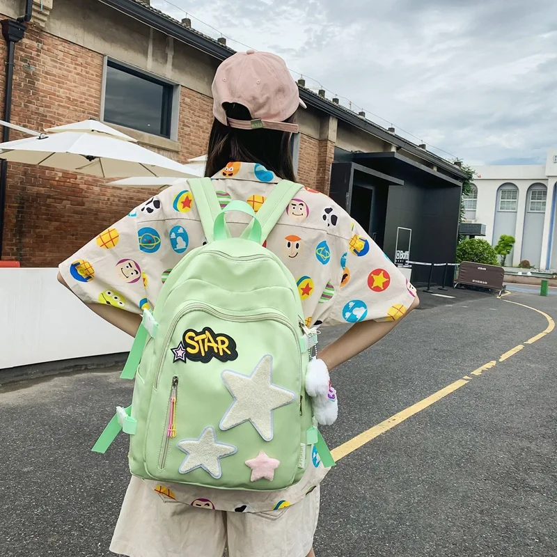 Backpack Japanese and Korean Style Cute Women's Backpack Student's Lightweight School Bag 
Backpack Japanese and Korean Style Cute Women's Backpack Student's Lightweight School Bag