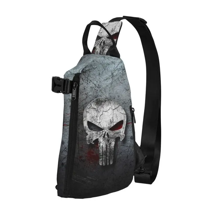 Customized Vintage Skeleton Punishers Skull Sling Bags for Men Cool Shoulder Chest Crossbody Backpack Cycling Camping Daypack
Customized Vintage Skeleton Punishers Skull Sling Bags for Men Cool Shoulder Chest Crossbody Backpack Cycling Camping Daypack
