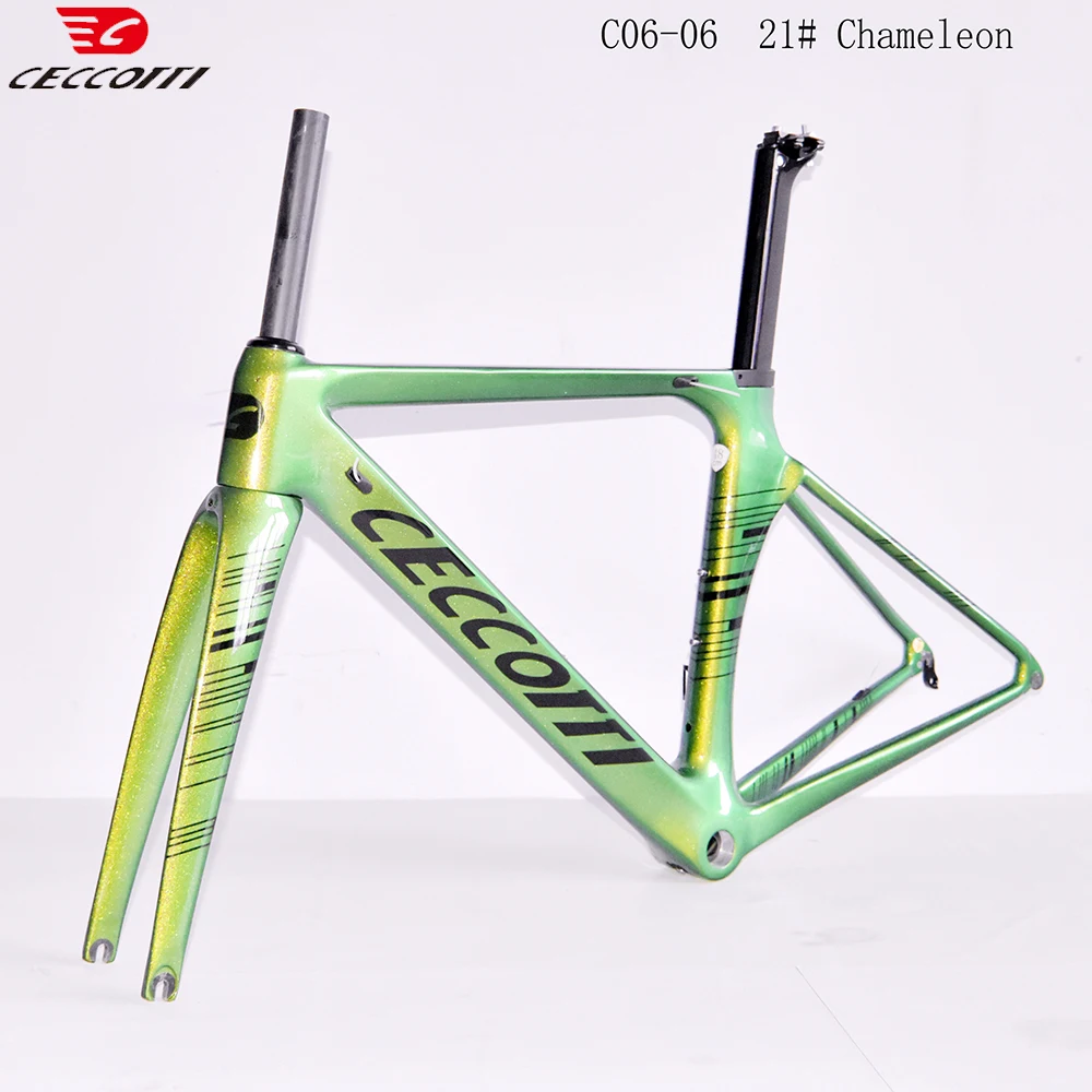 

New Design Carbon Bike Frame DIY Chameleon Color Bicycle Frameset BSA Bicycle Frames