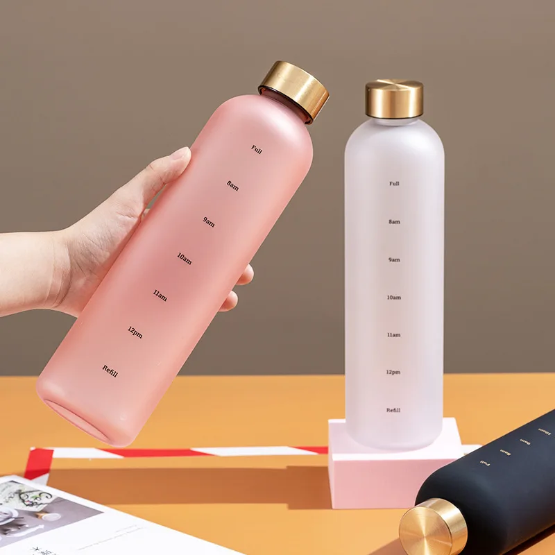 1L Aesthetic Water Bottle With Time Marker Leak Proof Reusable BPA Free Frosted Plastic-Motivational Sport Outdoors Travel Cup
1L Aesthetic Water Bottle With Time Marker Leak Proof Reusable BPA Free Frosted Plastic-Motivational Sport Outdoors Travel Cup