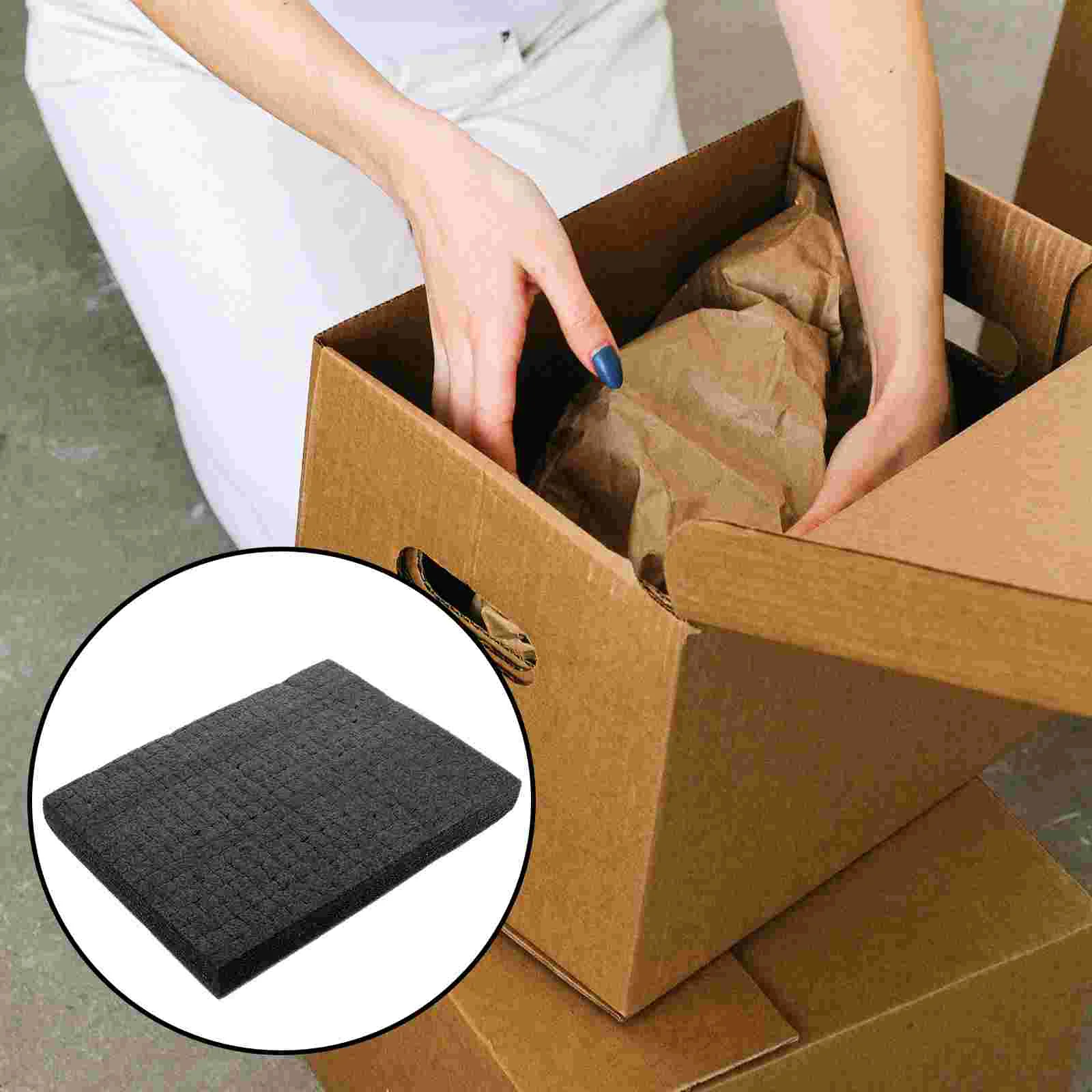 

Cube Foam Delivery Packaging Inserts Cases Pad Cubes Board Gap Filler Block Packing Black