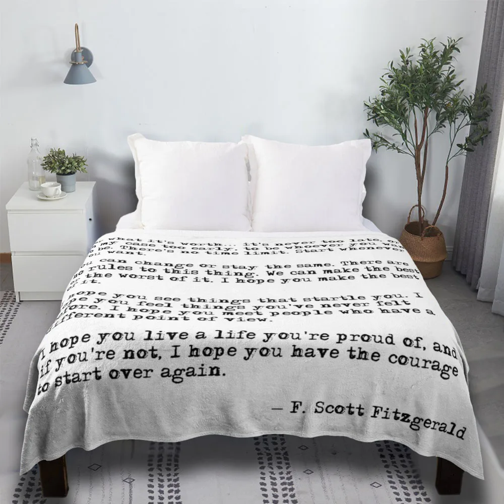 For What It'S Worth - F Scott Fitzgerald Quote Thin Wadding Fur Twin Fleece Vintage Sofa Luxury For Sofa Throw Blanket
For What It'S Worth - F Scott Fitzgerald Quote Thin Wadding Fur Twin Fleece Vintage Sofa Luxury For Sofa Throw Blanket