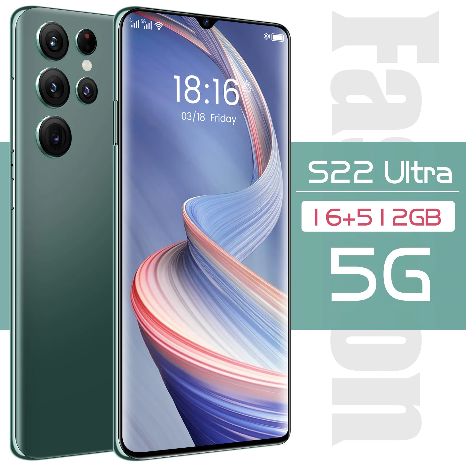 Global Version S22 Ultra 6.7 Inch 1440*3400 16+512GB Android 11 Smartphones 6800mAh Fingerprint Unlock 10 Core 48+64MP Cellphone
Global Version S22 Ultra 6.7 Inch 1440*3400 16+512GB Android 11 Smartphones 6800mAh Fingerprint Unlock 10 Core 48+64MP Cellphone