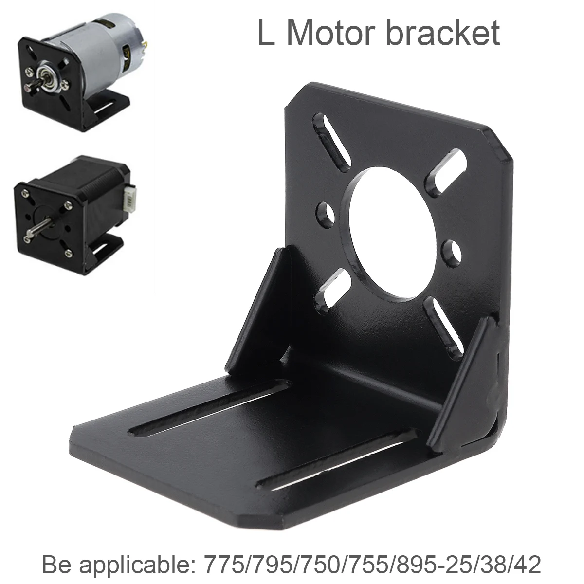Universal L-type Fixing Mounting Base Multifunction Motor Mount Bracket for DC Motor 775/895 / Stepper Motor 28/35/42 / Nema 17
Universal L-type Fixing Mounting Base Multifunction Motor Mount Bracket for DC Motor 775/895 / Stepper Motor 28/35/42 / Nema 17