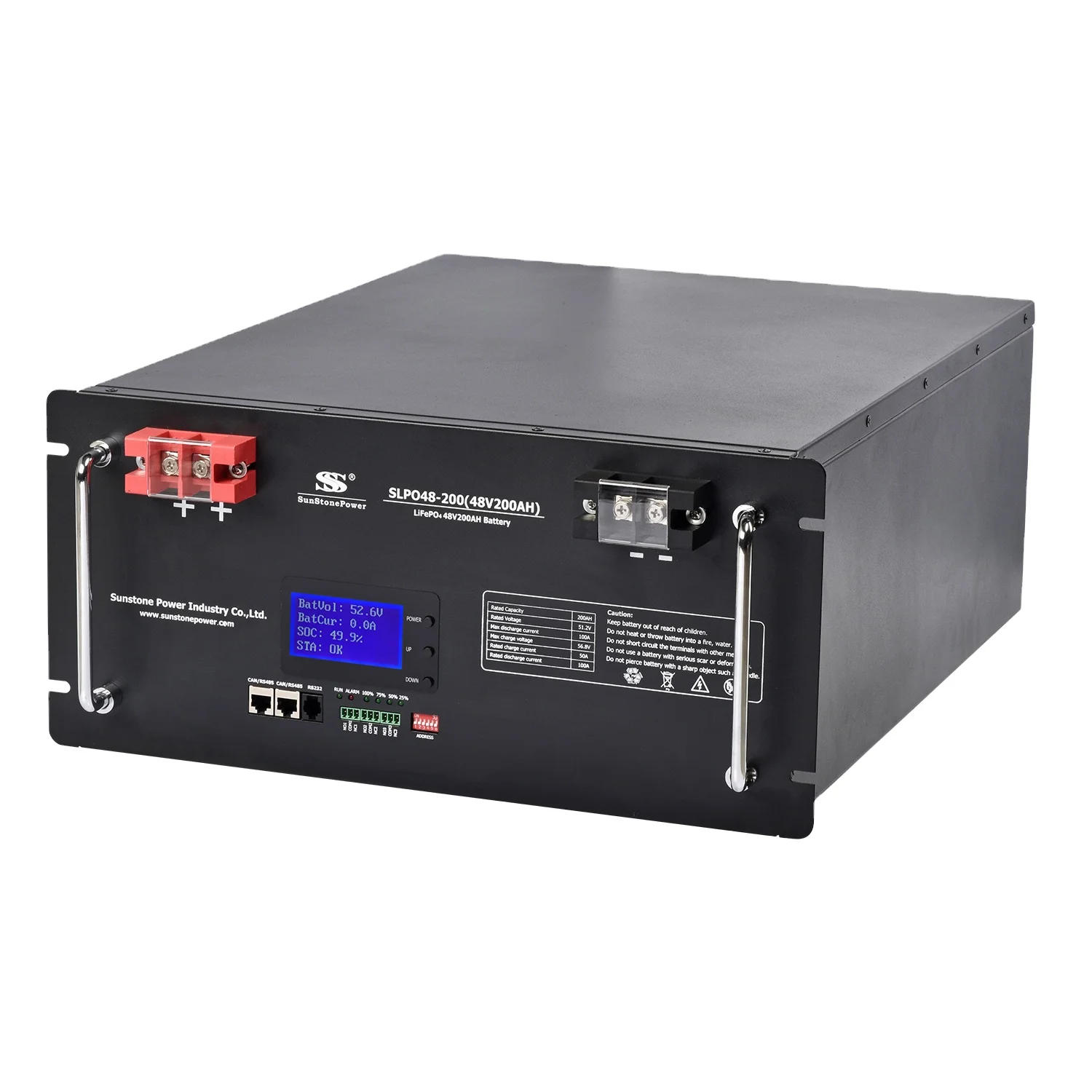 Sunstone Power lithium ion battery 48v 200ah rs485 deep cycle solar storage system 
Sunstone Power lithium ion battery 48v 200ah rs485 deep cycle solar storage system