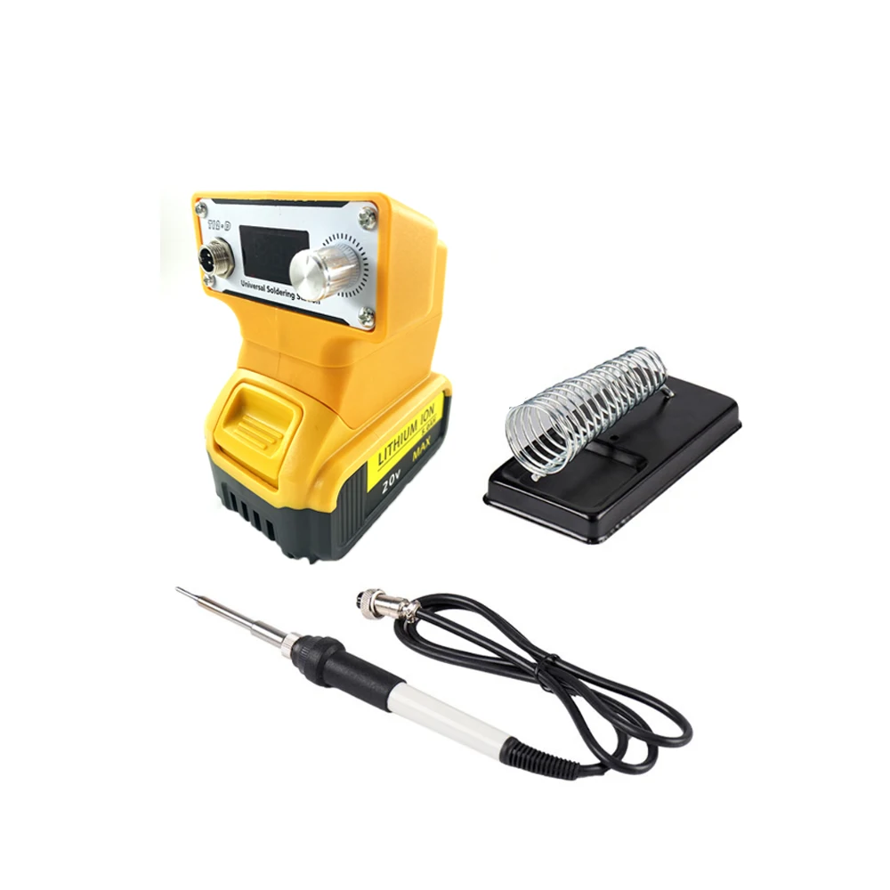 Soldering Iron Station for Makita/Dewalt/Milwaukee 18V 20V Lithium Battery Wireless Outdoor Portable DIY T12 Welding Station
Soldering Iron Station for Makita/Dewalt/Milwaukee 18V 20V Lithium Battery Wireless Outdoor Portable DIY T12 Welding Station