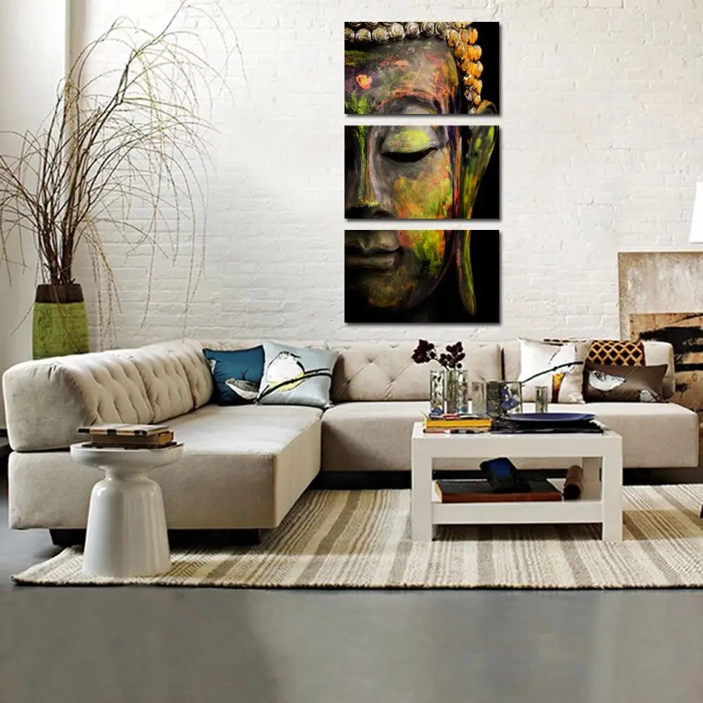 Modern Buddha Head Portrait Painting Buddha Meditation Triptych Religion Wall Art Printed On Canvas Custom Dropshipping
Modern Buddha Head Portrait Painting Buddha Meditation Triptych Religion Wall Art Printed On Canvas Custom Dropshipping