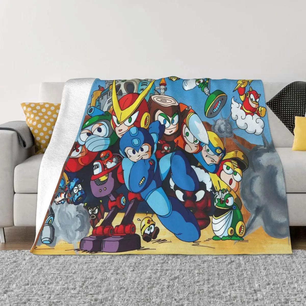 Мегаманское Флисовое одеяло Mega Man, всесезонное портативное легкое покрывало для видеоигр, для дома, спальни
Мегаманское Флисовое одеяло Mega Man, всесезонное портативное легкое покрывало для видеоигр, для дома, спальни