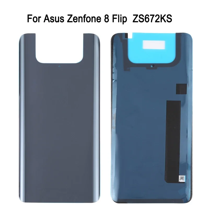 Стеклянная задняя крышка для Asus ZenFone 8 аккумулятора телефона zs672ks с клейкой