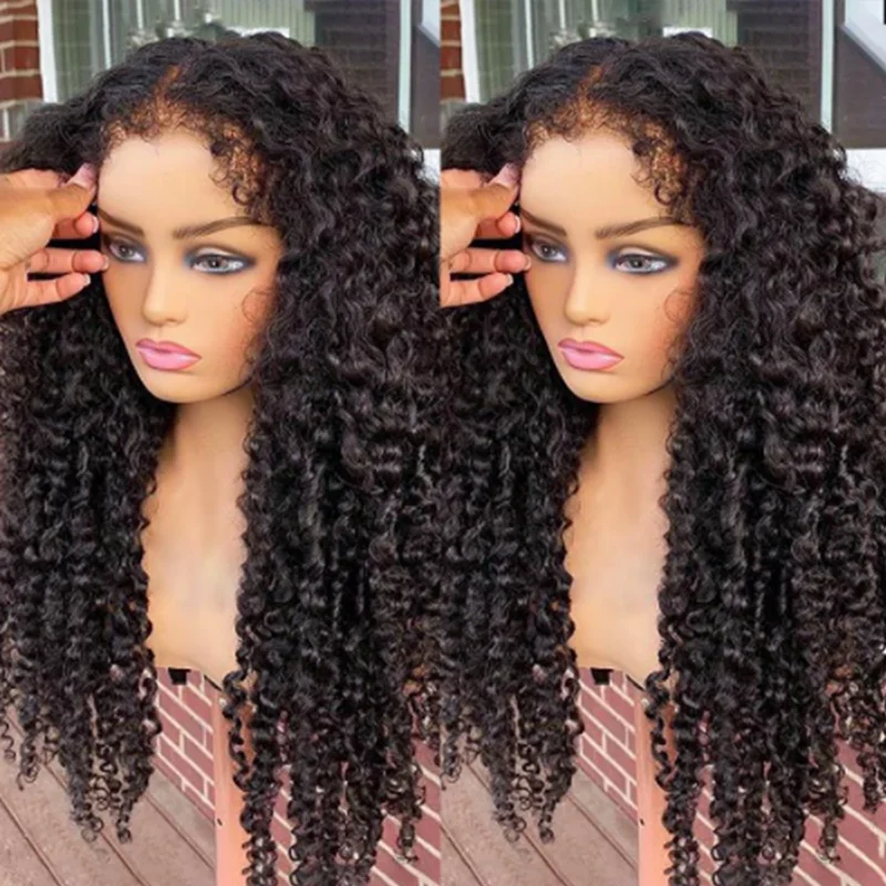 Preplucked 26 Inches Long 180%Density Glueless Black Kinky Curly Lace Front Wig With BabyHair Heat Temperature Daily Cosplay Wig
Preplucked 26 Inches Long 180%Density Glueless Black Kinky Curly Lace Front Wig With BabyHair Heat Temperature Daily Cosplay Wig