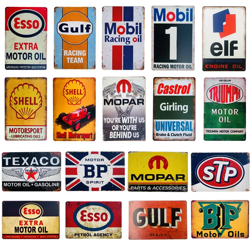 Motor Oil Gasoline Car Brand Tin Sign Vintage Shabby Metal Wall Sign Man Cave Wall Decor Bar Pub Garage Art Plate Poster Plaques
Motor Oil Gasoline Car Brand Tin Sign Vintage Shabby Metal Wall Sign Man Cave Wall Decor Bar Pub Garage Art Plate Poster Plaques