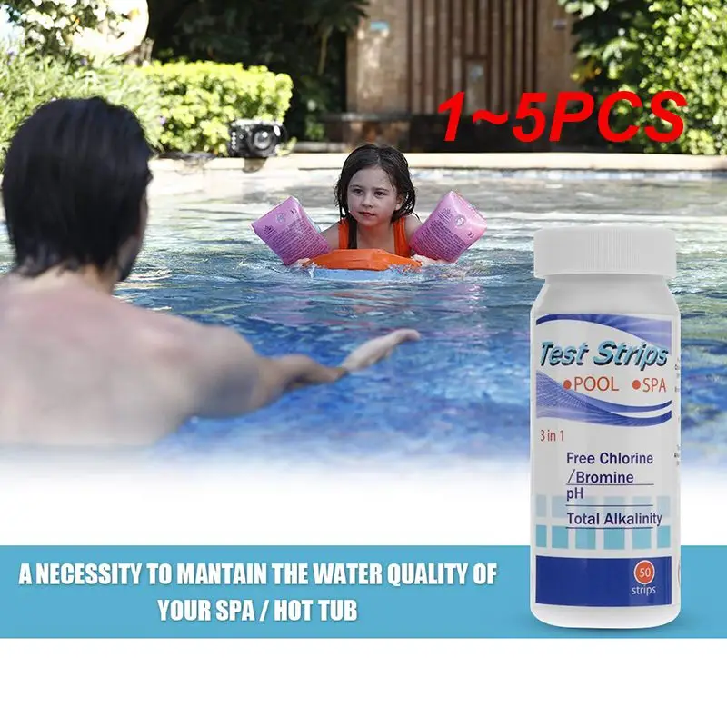 1~5PCS Water Quality 3/4/5/6-In-1 Swimming Pool Test Paper Residual Chlorine PH Value Alkalinity Hardness Test Strip A Bottle
1~5PCS Water Quality 3/4/5/6-In-1 Swimming Pool Test Paper Residual Chlorine PH Value Alkalinity Hardness Test Strip A Bottle
