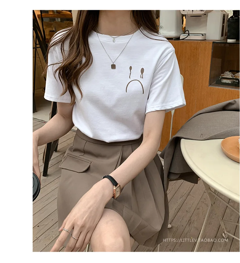 DE new women's clothing 2022 summer new student fashion casual top loose short-sleeved T-shirt women's ins tide 
DE new women's clothing 2022 summer new student fashion casual top loose short-sleeved T-shirt women's ins tide