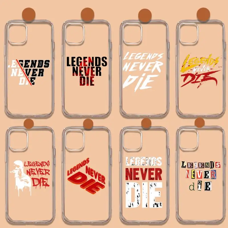 legends never die Phone Case Transparent soft For iphone 12 11 13 7 8 6 s plus x xs xr pro max mini
legends never die Phone Case Transparent soft For iphone 12 11 13 7 8 6 s plus x xs xr pro max mini