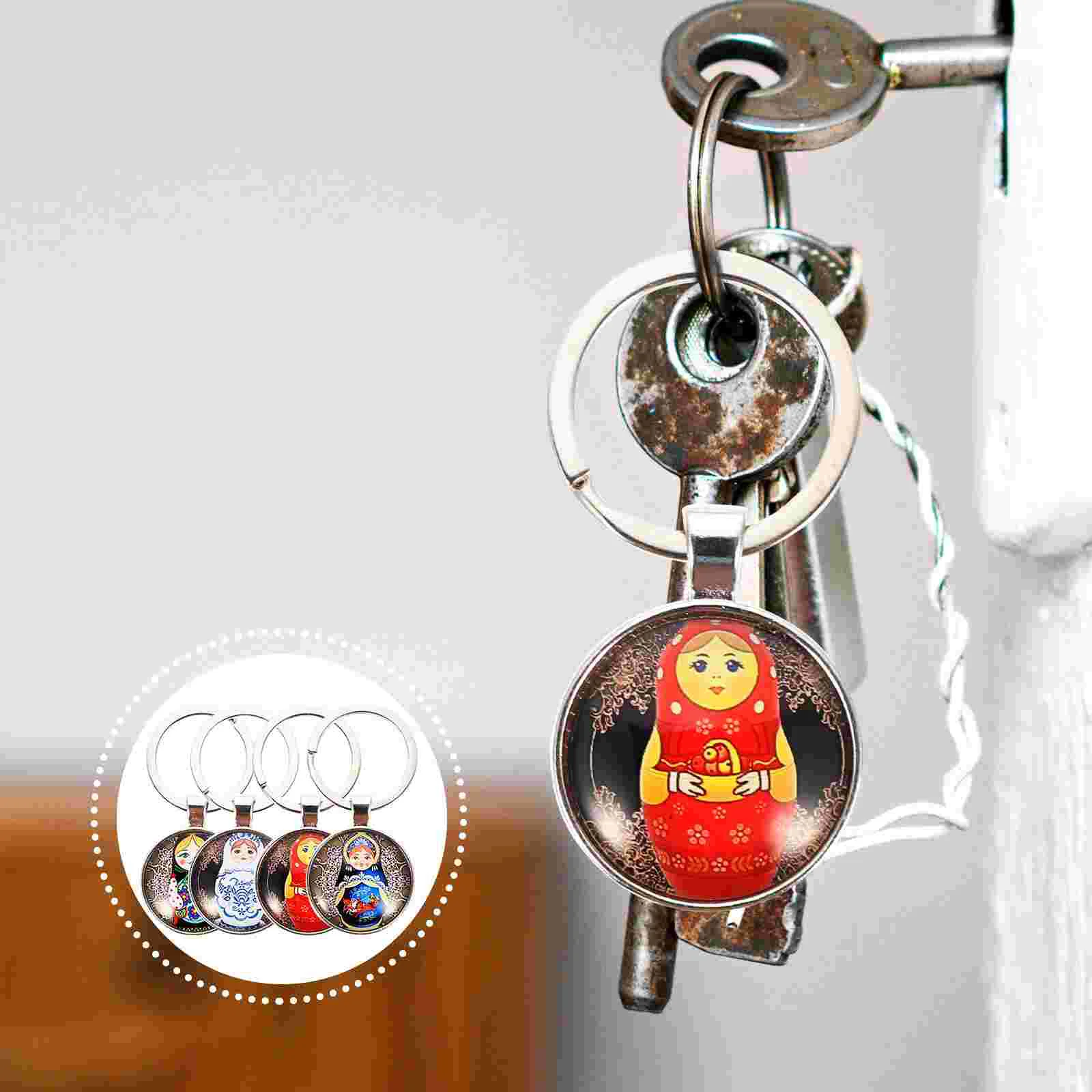 4 Pcs Key Holder Belt Matryoshka Keychain Kawaii Rings Nesting Dolls Russian Chains Packaging
4 Pcs Key Holder Belt Matryoshka Keychain Kawaii Rings Nesting Dolls Russian Chains Packaging