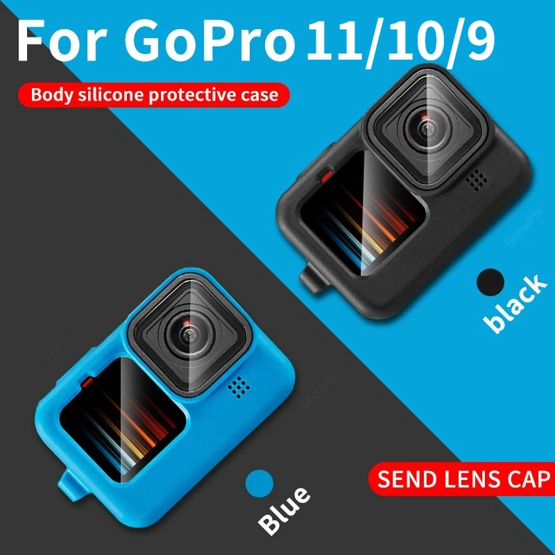 For Gopro hero 11 10 9 Black Soft Silicone Case for Go pro Hero 9 10 11 Silicone Protective Full Cover Shell Camera Accessorie
For Gopro hero 11 10 9 Black Soft Silicone Case for Go pro Hero 9 10 11 Silicone Protective Full Cover Shell Camera Accessorie