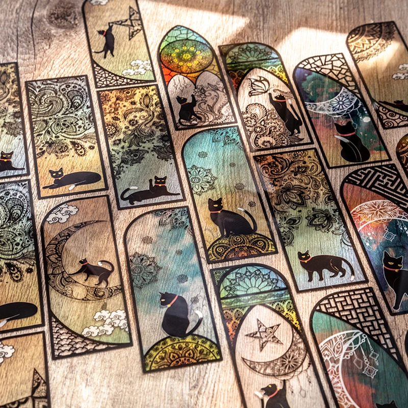 6 pcs/set Cute black cat daily series Bookmark PVC Matte Reading Book mark Retro Book Page Marker Stationery Supplies New
6 pcs/set Cute black cat daily series Bookmark PVC Matte Reading Book mark Retro Book Page Marker Stationery Supplies New
