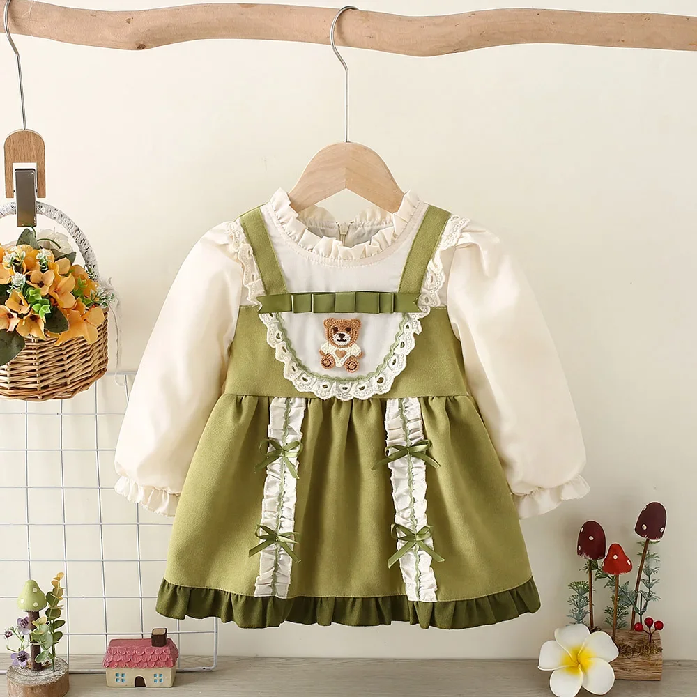 Платье принцессы для девочек с маленьким медведем Lorita vestido coreano Baby зимнее теплое утепленное платье кружевное декольте платье для девочек
Платье принцессы для девочек с маленьким медведем Lorita vestido coreano Baby зимнее теплое утепленное платье кружевное декольте платье для девочек