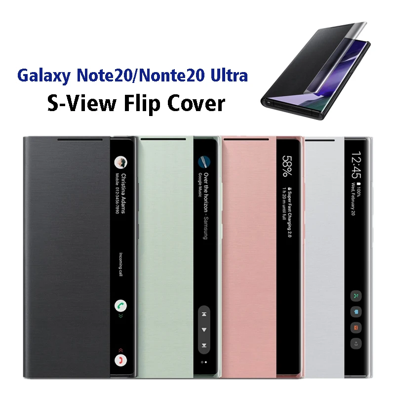 Original Samsung Mirror Smart View Flip Case For Galaxy Note 20 / Note20 Ultra 5G Phone LED Cover S-View Cases EF-ZN985
Original Samsung Mirror Smart View Flip Case For Galaxy Note 20 / Note20 Ultra 5G Phone LED Cover S-View Cases EF-ZN985