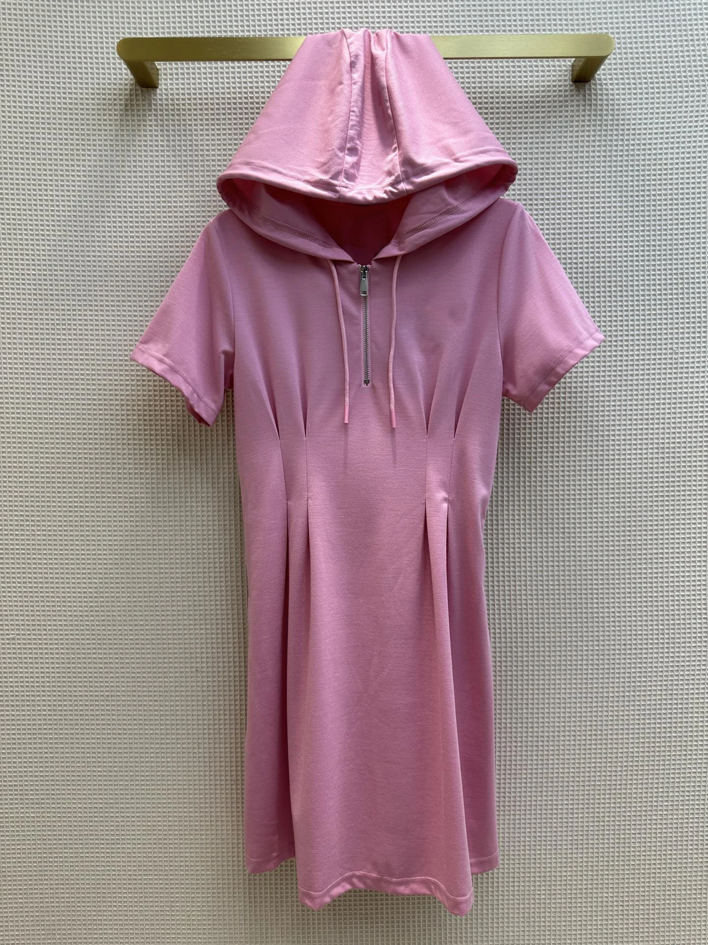 

Hooded half zipper design dress An absolute son of a dress atmosphere classic elegance6.29