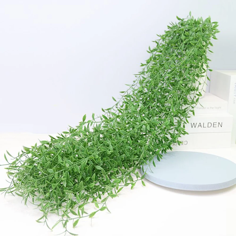 100CM Hot Artificial Plants Rattan Creeper Green Leaf Ivy Vine For Home Wedding Decor Wholesale DIY Hanging Garland Fake Flowers
100CM Hot Artificial Plants Rattan Creeper Green Leaf Ivy Vine For Home Wedding Decor Wholesale DIY Hanging Garland Fake Flowers