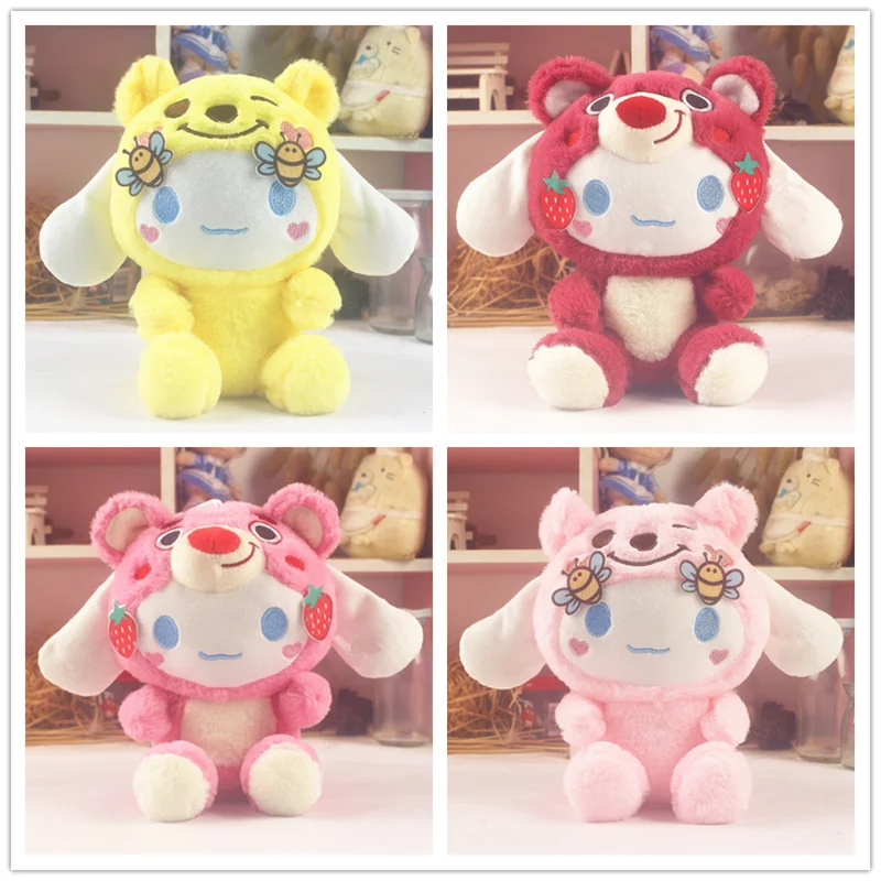 

Disney New Kawaii Cross-dressing Stitch Plush Stuffed Doll Lotso Winnie The Pooh Stuffed Toy Decoration Girl's Birthday Gift