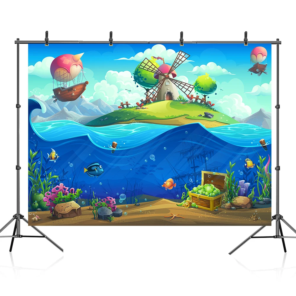 Bonvvie Birthday Background Party Decoration Cartoon Underwater World Ship Newborn Photography Backdrop Props for Photo Studio
Bonvvie Birthday Background Party Decoration Cartoon Underwater World Ship Newborn Photography Backdrop Props for Photo Studio