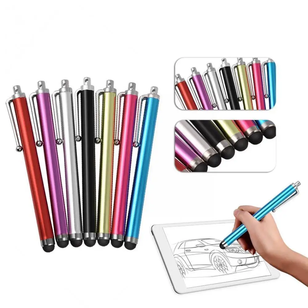 

Capacitive Pen Kugelschreiber Smartphones For IPad IPhone S Color Random Capacitive Screen Universal Stylus Pen Metal P6A5