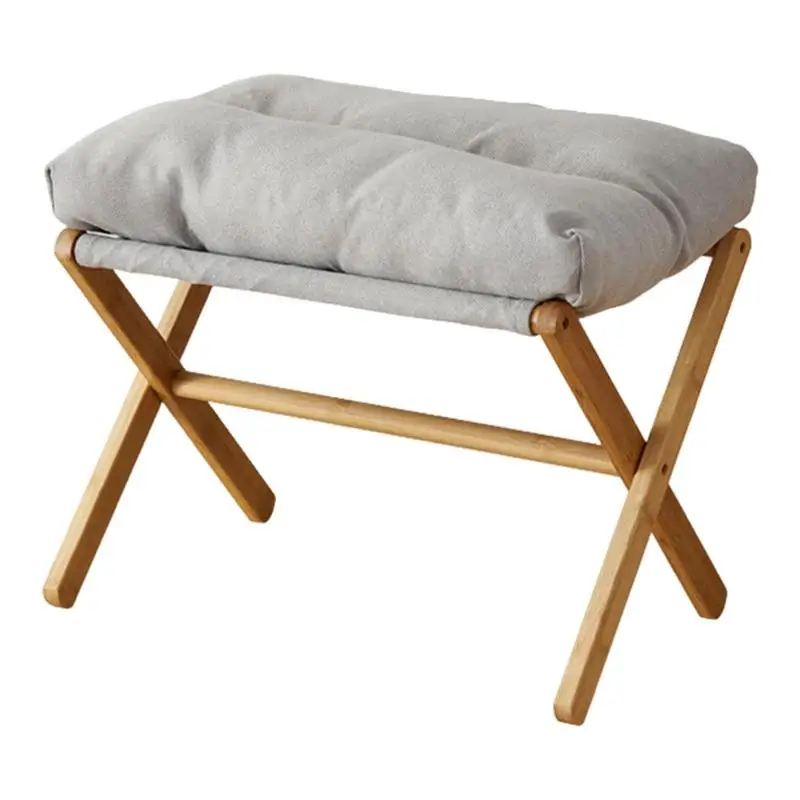Foldable Velvet Footstool High-rebound Sponge Padded Stool Home Office Bamboo Ottoman for Bedroom Living Room Dressing Table
Foldable Velvet Footstool High-rebound Sponge Padded Stool Home Office Bamboo Ottoman for Bedroom Living Room Dressing Table