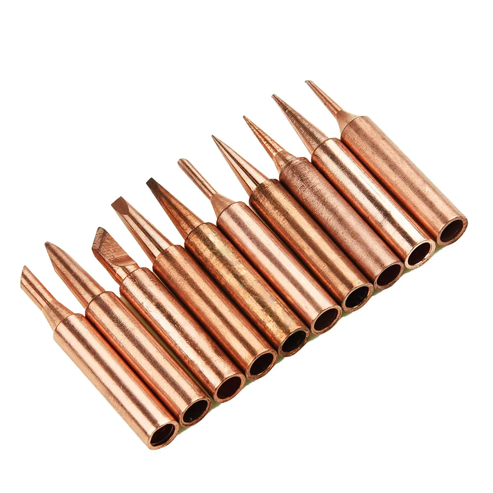 11pcs 900M-T Series Copper Soldering Iron Tip Kit For Soldering Equipments Power Tools Replaceable Accessories
11pcs 900M-T Series Copper Soldering Iron Tip Kit For Soldering Equipments Power Tools Replaceable Accessories