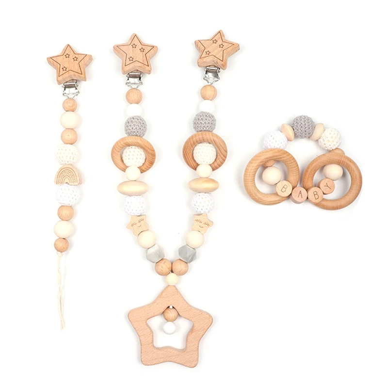 3Pcs Baby Five-point Star Stroller Pendant Pram Clip Rattle Pacifier Chain Clip
3Pcs Baby Five-point Star Stroller Pendant Pram Clip Rattle Pacifier Chain Clip