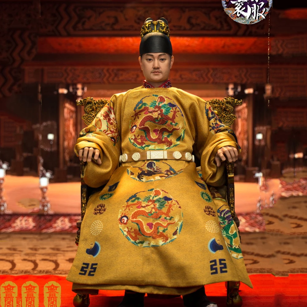 

KLG-R025 1/6 древняя династия Ming Shenzong Wanli Emperor Zhu Yijun костюм для суда модель 12 дюймов полный комплект