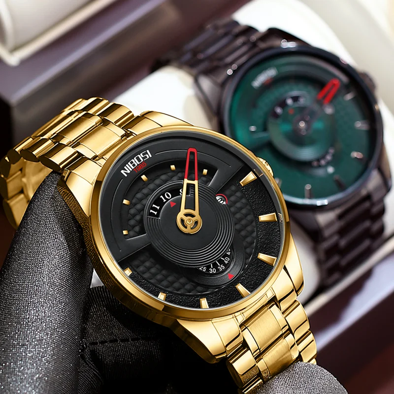 NIBOSI Creative Watches for Men Top Brand Luxury Fashion Business Quartz Men’s Wristwatch Stainless Steel Relogio Masculino
NIBOSI Creative Watches for Men Top Brand Luxury Fashion Business Quartz Men’s Wristwatch Stainless Steel Relogio Masculino