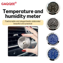 Mini Analog Temperature and Humidity Meter Mechanical Refrigerator Indoor High Precision Auto Car Vehicle Thermometer Hygrometer