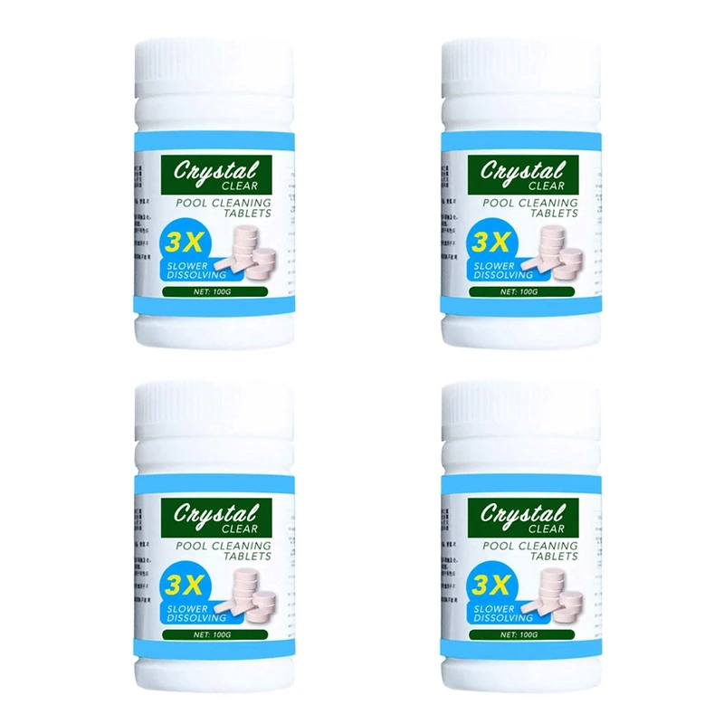 4X 100G Swimming Pool Cleaning Tablets Pills Chlorine Tablets Instant Effervescent Pipes Cleaning Water
4X 100G Swimming Pool Cleaning Tablets Pills Chlorine Tablets Instant Effervescent Pipes Cleaning Water