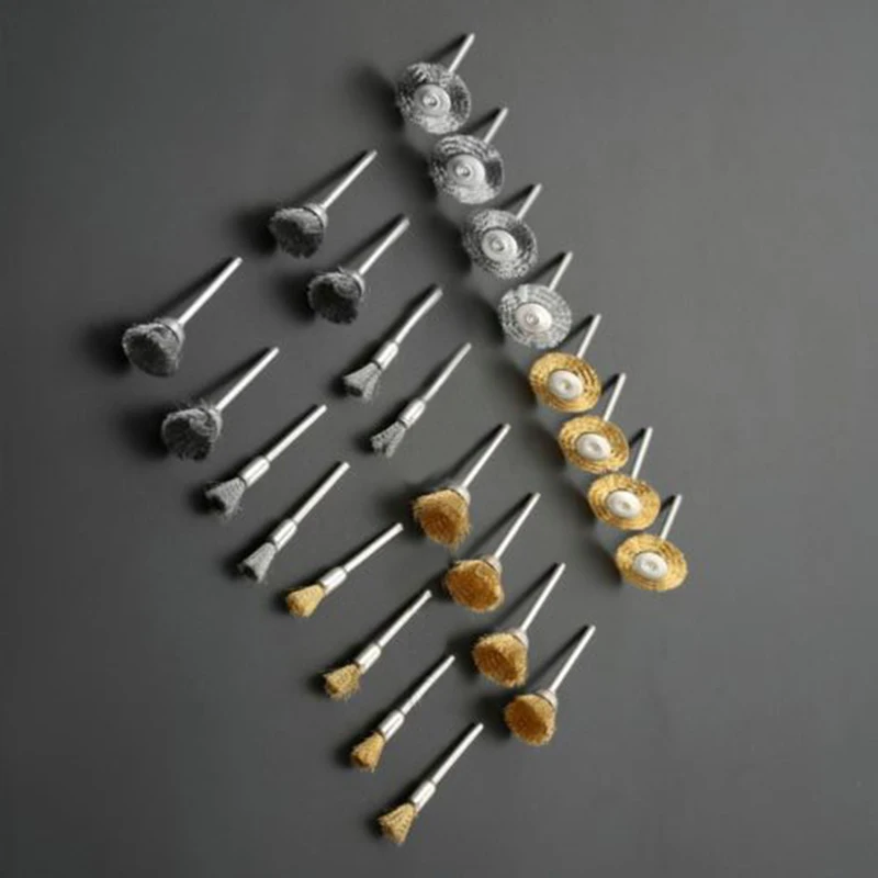 24pcs Brass Steel Wire Wheel Brush For General Polishing For Aerospace Plant Maintenance Polishing Grinder Accessories
24pcs Brass Steel Wire Wheel Brush For General Polishing For Aerospace Plant Maintenance Polishing Grinder Accessories