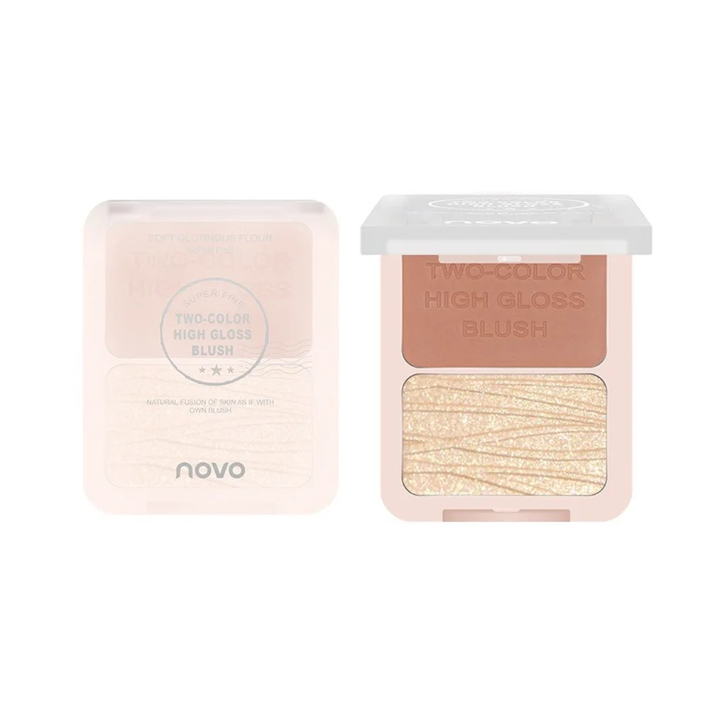 NOVO New Two-color Blush Highlighter Brightens The Complexion Easy To Apply Makeup Natural and Long-lasting Face Makeup
NOVO New Two-color Blush Highlighter Brightens The Complexion Easy To Apply Makeup Natural and Long-lasting Face Makeup