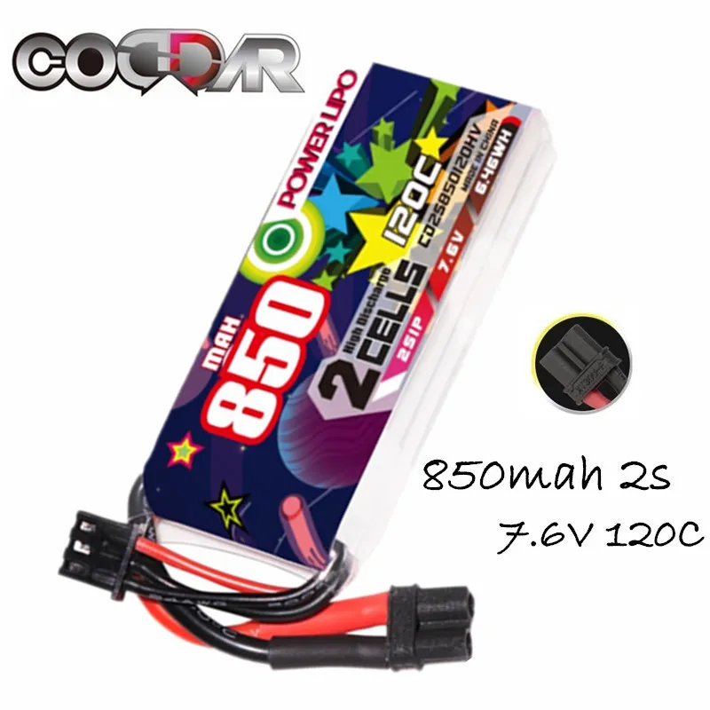 CODDAR 2S 7,6 V Lipo HV аккумулятор 850mAh 120C системная серия с разъемом XT30 для радиоуправляемого FPV гоночного дрона автомобиля мини квадрокоптера верто...
CODDAR 2S 7,6 V Lipo HV аккумулятор 850mAh 120C системная серия с разъемом XT30 для радиоуправляемого FPV гоночного дрона автомобиля мини квадрокоптера верто...