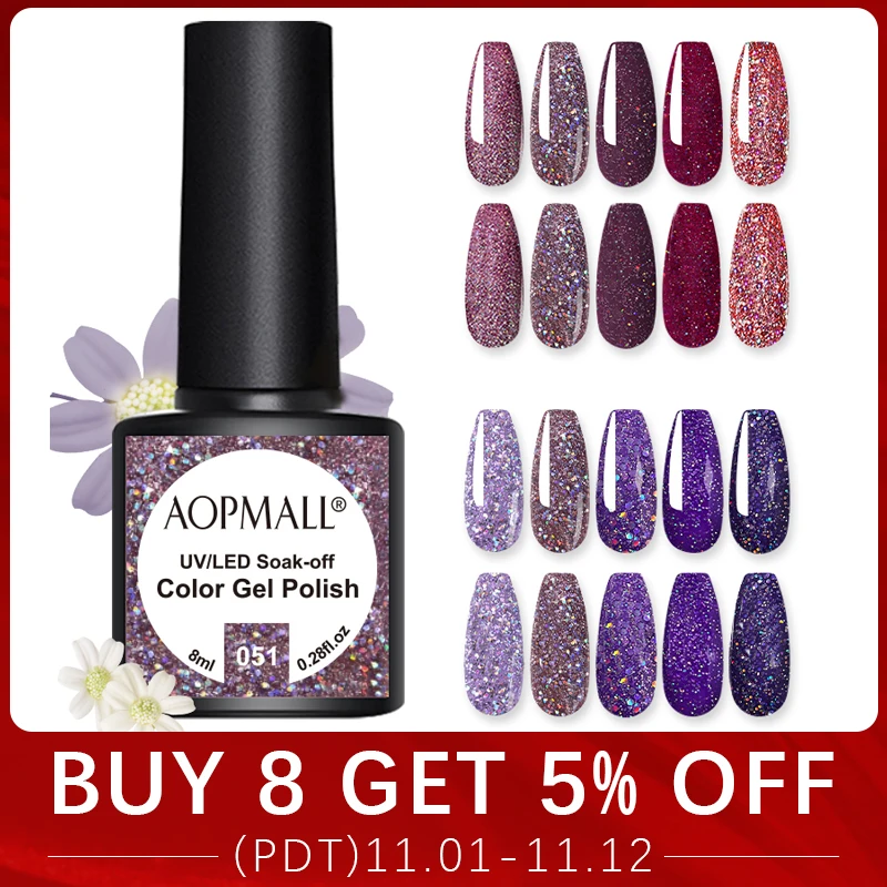 AOPMALL Gel Nail Polish Soak Off UV LED Semi Permanent Gel Varnishes Nails Art Matte Top Coat Needed For Manicure
AOPMALL Gel Nail Polish Soak Off UV LED Semi Permanent Gel Varnishes Nails Art Matte Top Coat Needed For Manicure