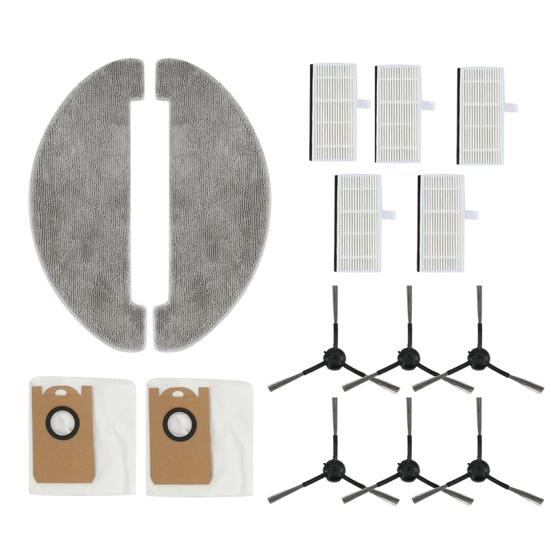 15 PCS Dust Bags Mops Side Brushes Sets For Xiaomi Viomi S9 Robot Vacuum Cleaner Spare Parts
15 PCS Dust Bags Mops Side Brushes Sets For Xiaomi Viomi S9 Robot Vacuum Cleaner Spare Parts