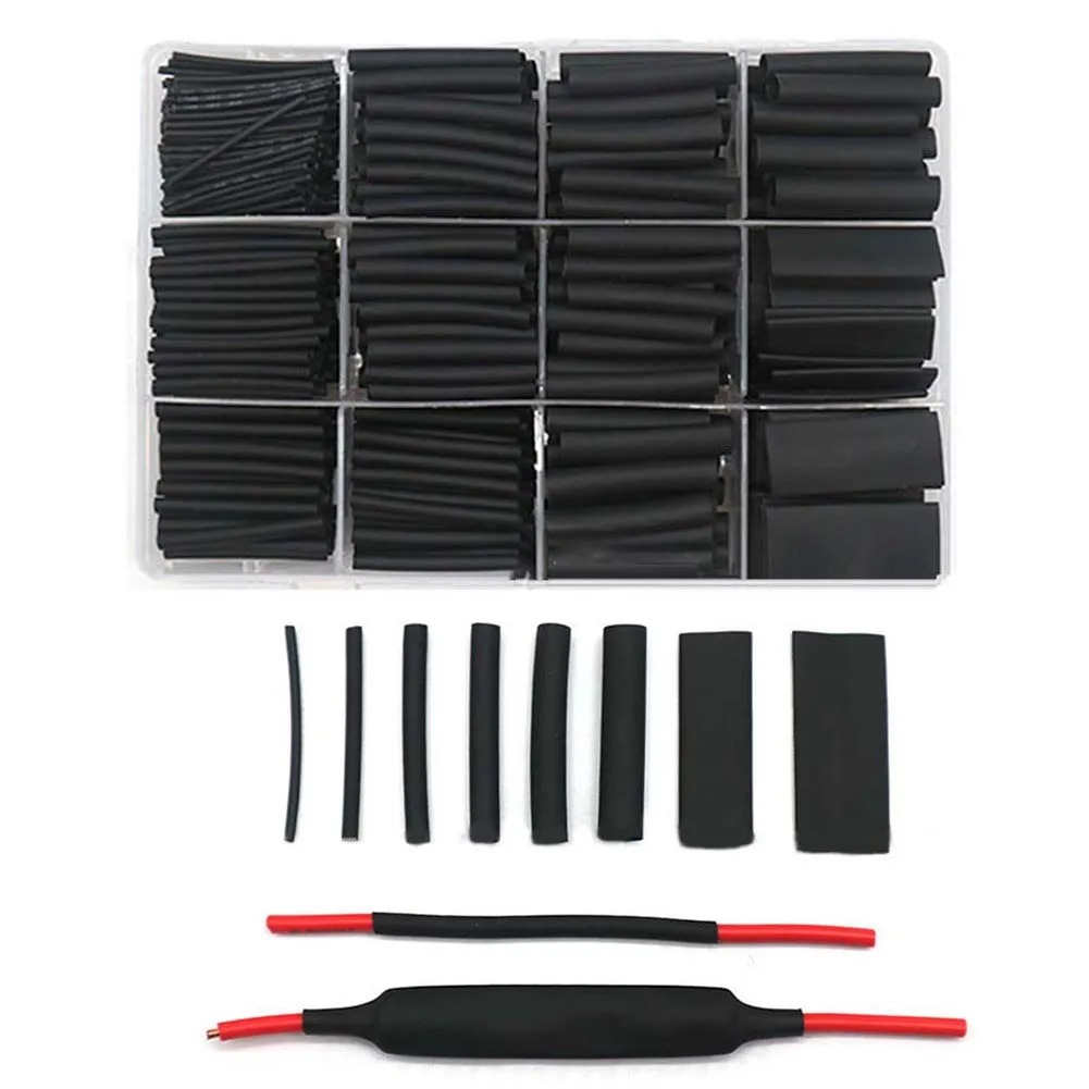 625 Pcs Heating Shrink Tube Black PE Waterproof Wire Cable Insulation Sleeving Heat Shrink Tube Sleeve For Electrical Connection
625 Pcs Heating Shrink Tube Black PE Waterproof Wire Cable Insulation Sleeving Heat Shrink Tube Sleeve For Electrical Connection