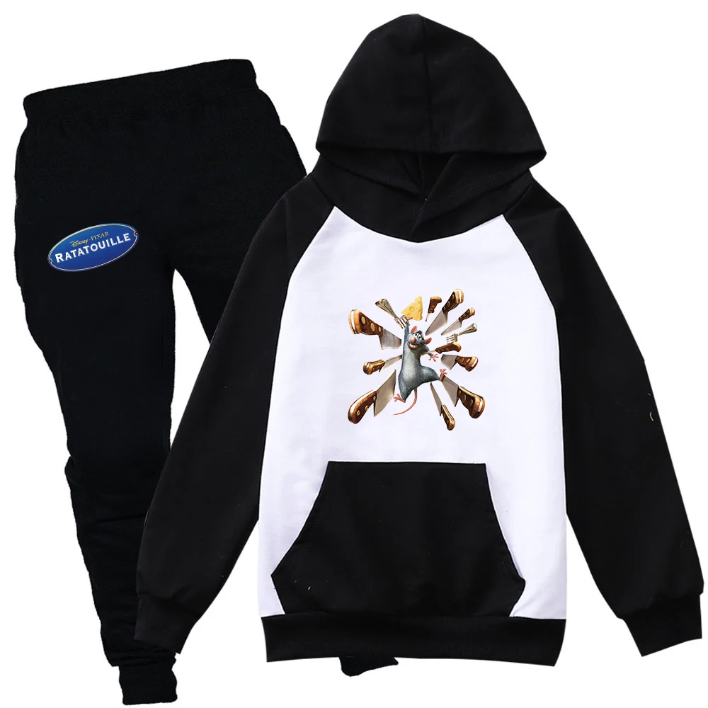 Disney Ratatouille Boys Girls Casual Thin Hoodies Black Pants Kids Sportswear Suits Children Outerwear Clothing Sets
Disney Ratatouille Boys Girls Casual Thin Hoodies Black Pants Kids Sportswear Suits Children Outerwear Clothing Sets