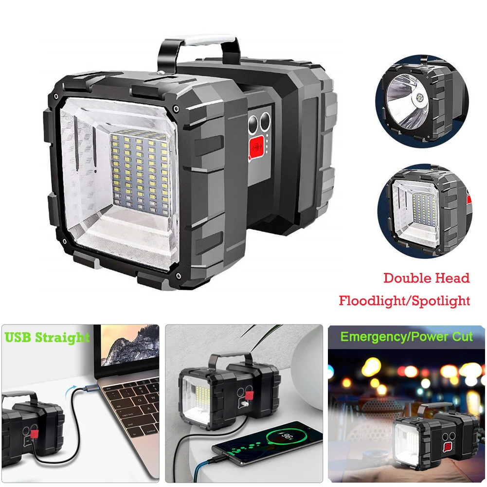 Super bright LED Portable Spotlights Flashlight searchlight Double Head Lamp for expeditions,camping,cycling outside Lights
Super bright LED Portable Spotlights Flashlight searchlight Double Head Lamp for expeditions,camping,cycling outside Lights
